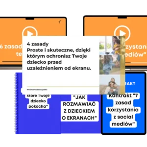 4 zasady, dzięki którym uchronisz dziecko od uzależnienia ekranu (pakiet)